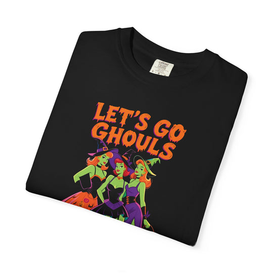 Let's Go Ghouls Womens WUNDERLAND Backyard Dept Halloween Booteek Short Sleeve Tee