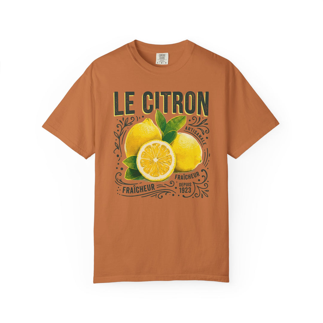 Le Citron Lemons Womens L'Atomique Relaxed Fit Comfort Colors Graphic Tee
