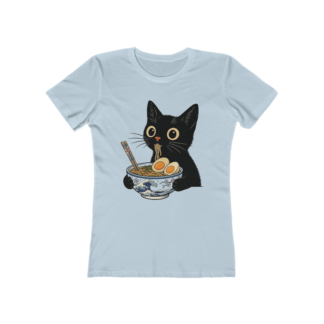 Ramen Nom Noms Kitty Womens L'Atomique Graphic Boyfriend Short Sleeve tee