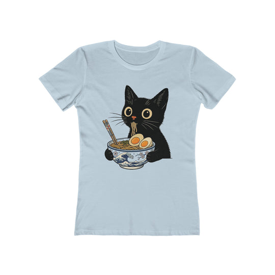 Ramen Nom Noms Kitty Womens L'Atomique Graphic Boyfriend Short Sleeve tee