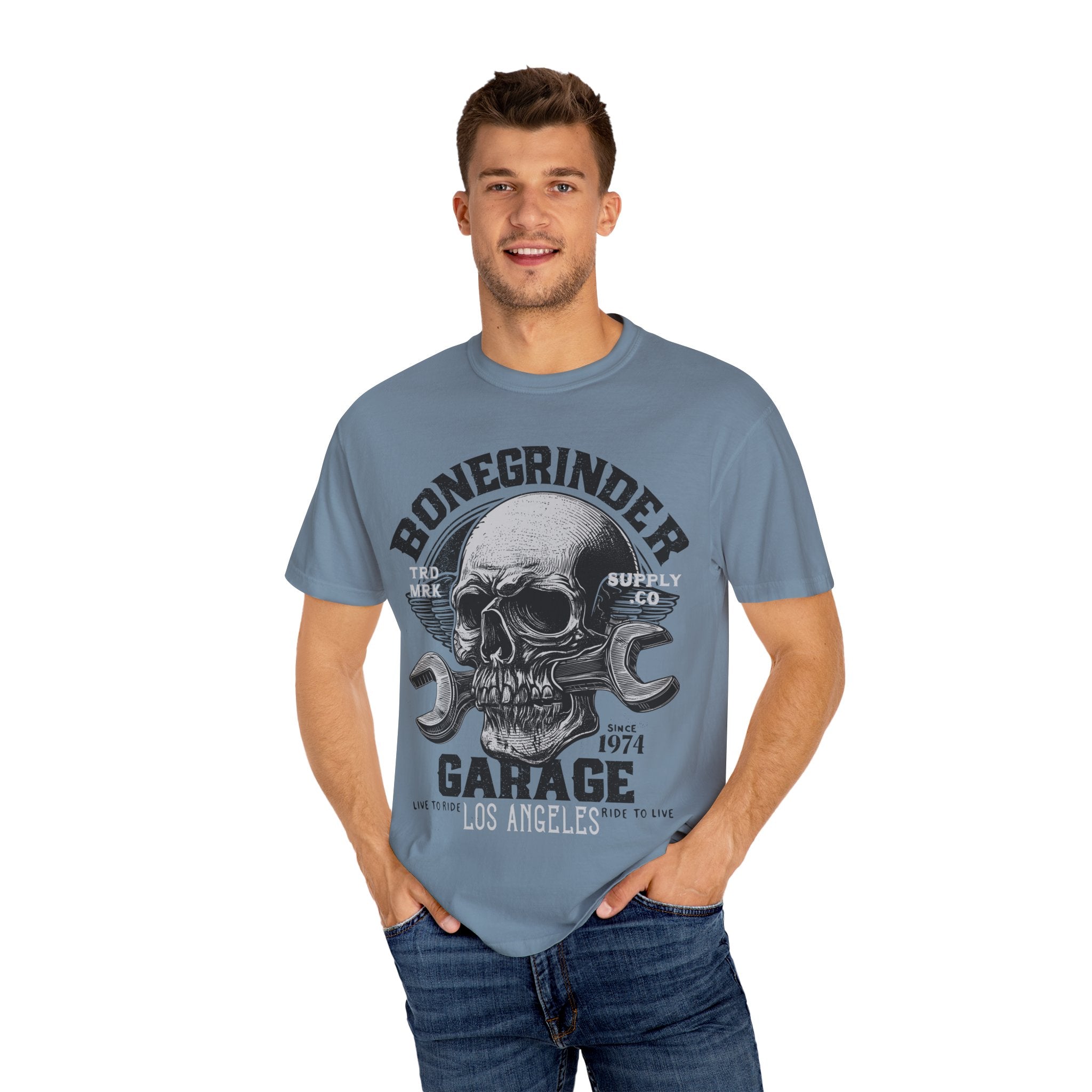 BONEGRINDER GARAGE Mens WUNDERLAND Short Sleeve Tee