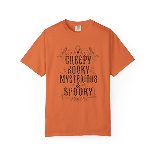 Creepy Kooky Mysterious &amp; Spooky Womens WUNDERLAND Halloween Booteek Short Sleeve Tee