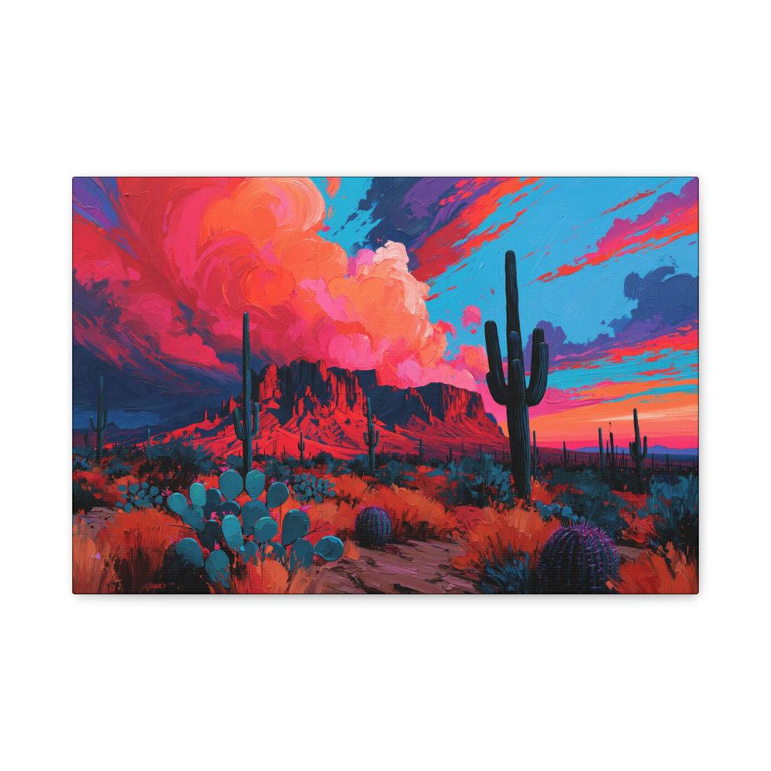 Sunrise Desert Skies Canvas Wall Art