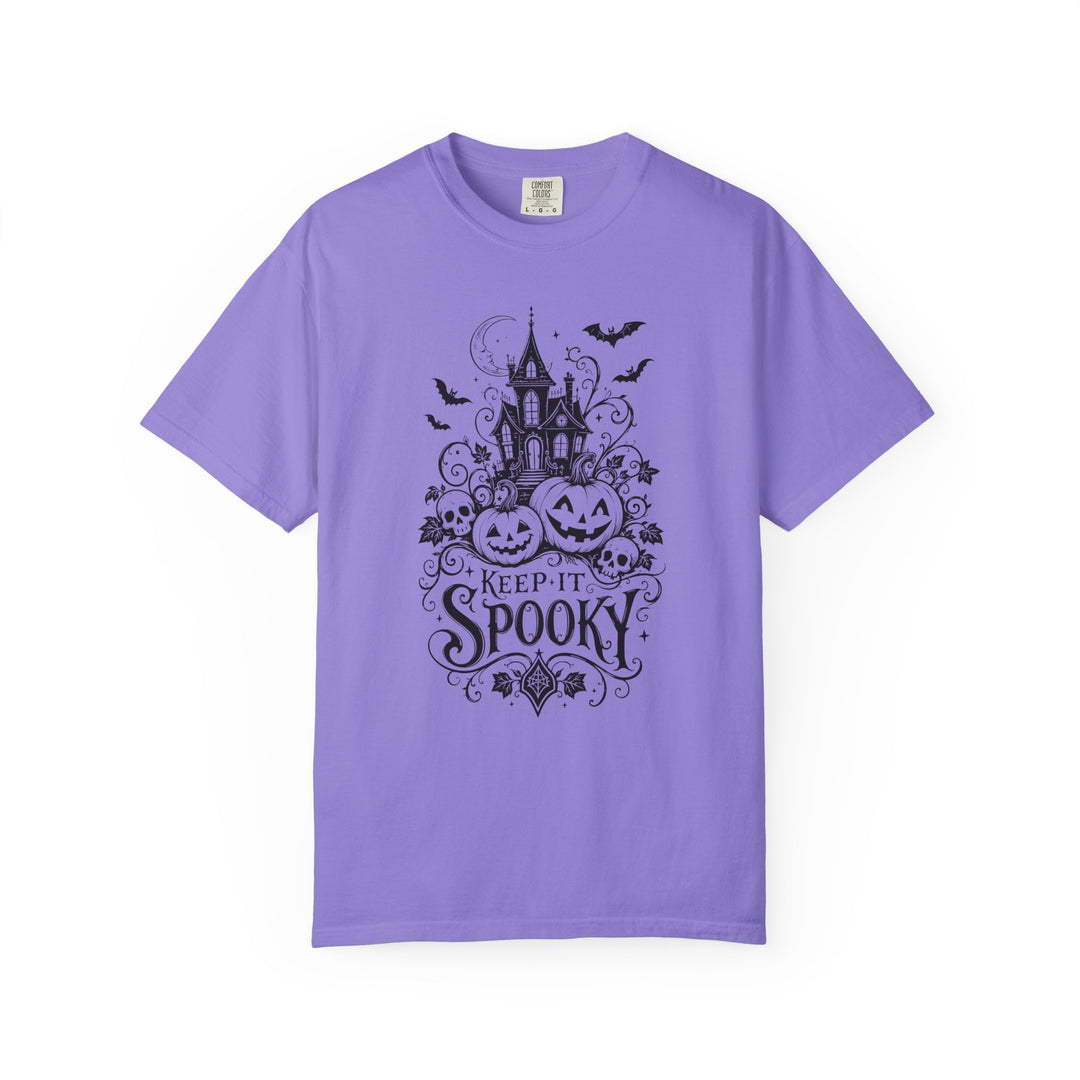Keep It Spooky Haunted House Womens WUNDERLAND Halloween Booteek Short Sleeve Tee