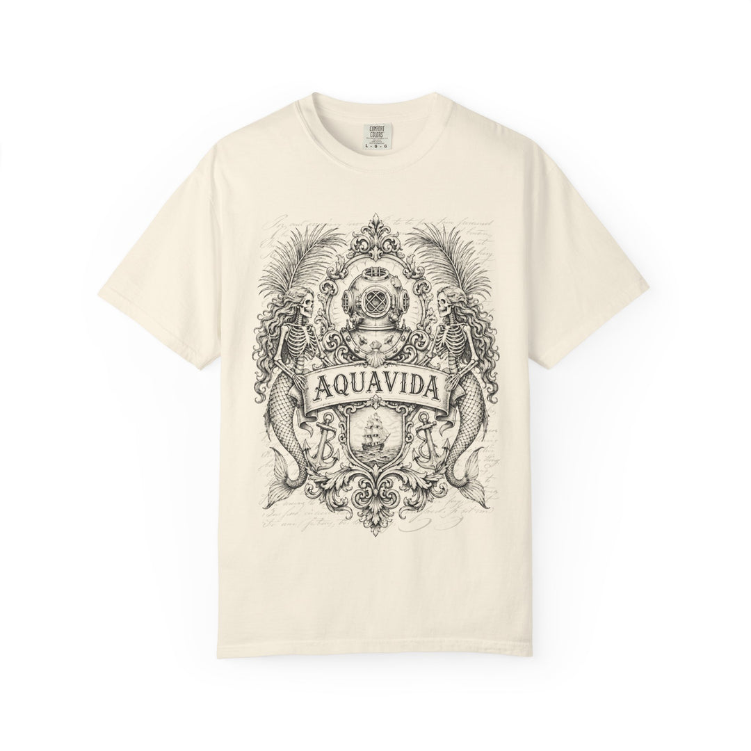 Diving To The Deep Mens AQUA VIDA Short Sleeve Tee