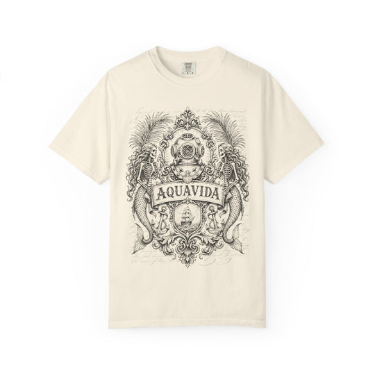 Diving To The Deep Mens AQUA VIDA Short Sleeve Tee