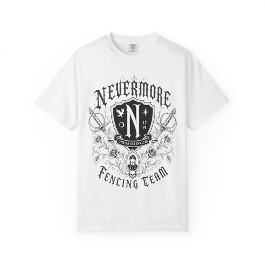 Nevermore Fencing Team Womens WUNDERLAND Halloween Booteek Short Sleeve Tee