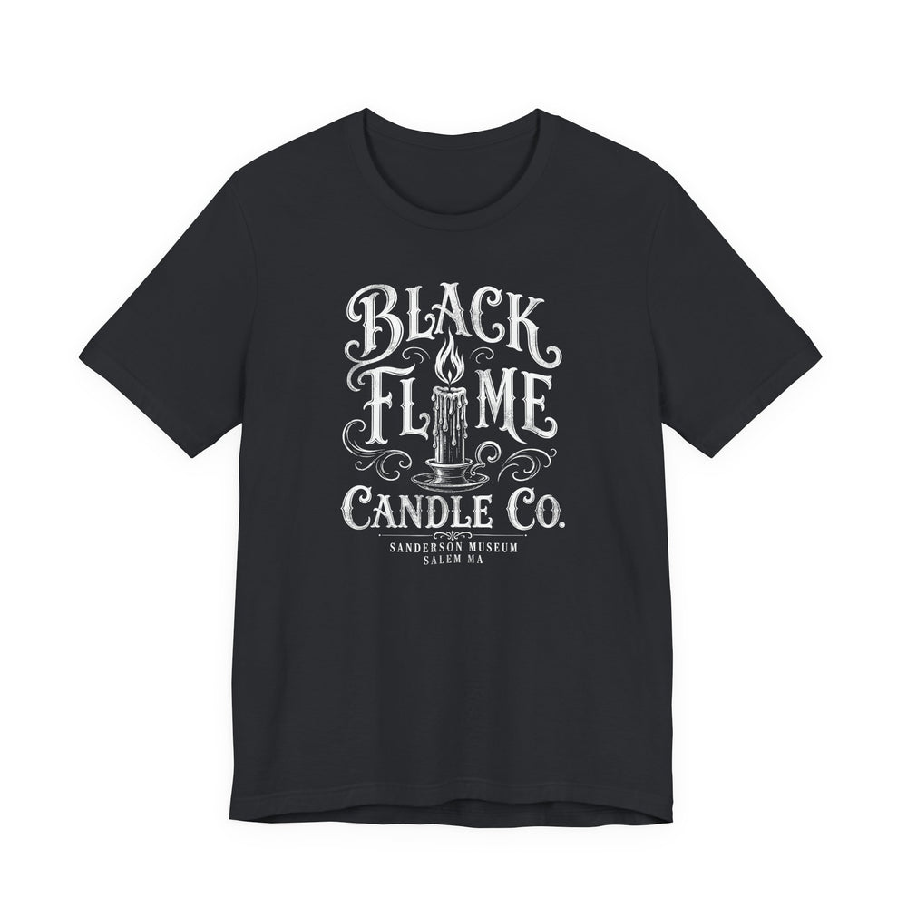 Black Flame Candle Co. Vintage Witchy Candle Men's Halloween Classic Fit Tee