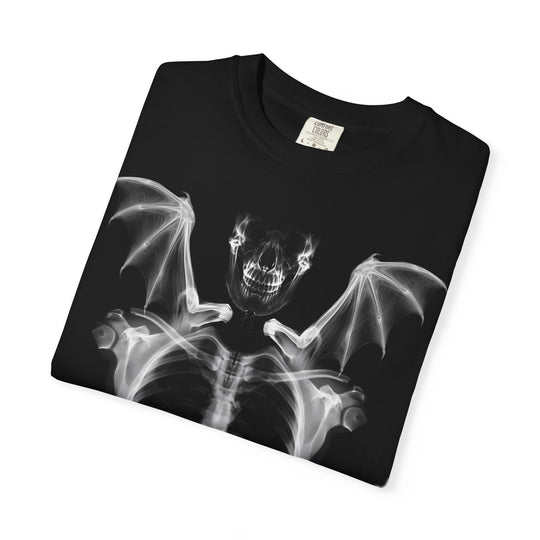 Bat Skeleton Mens WUNDERLAND Halloween Booteek Short Sleeve Tee