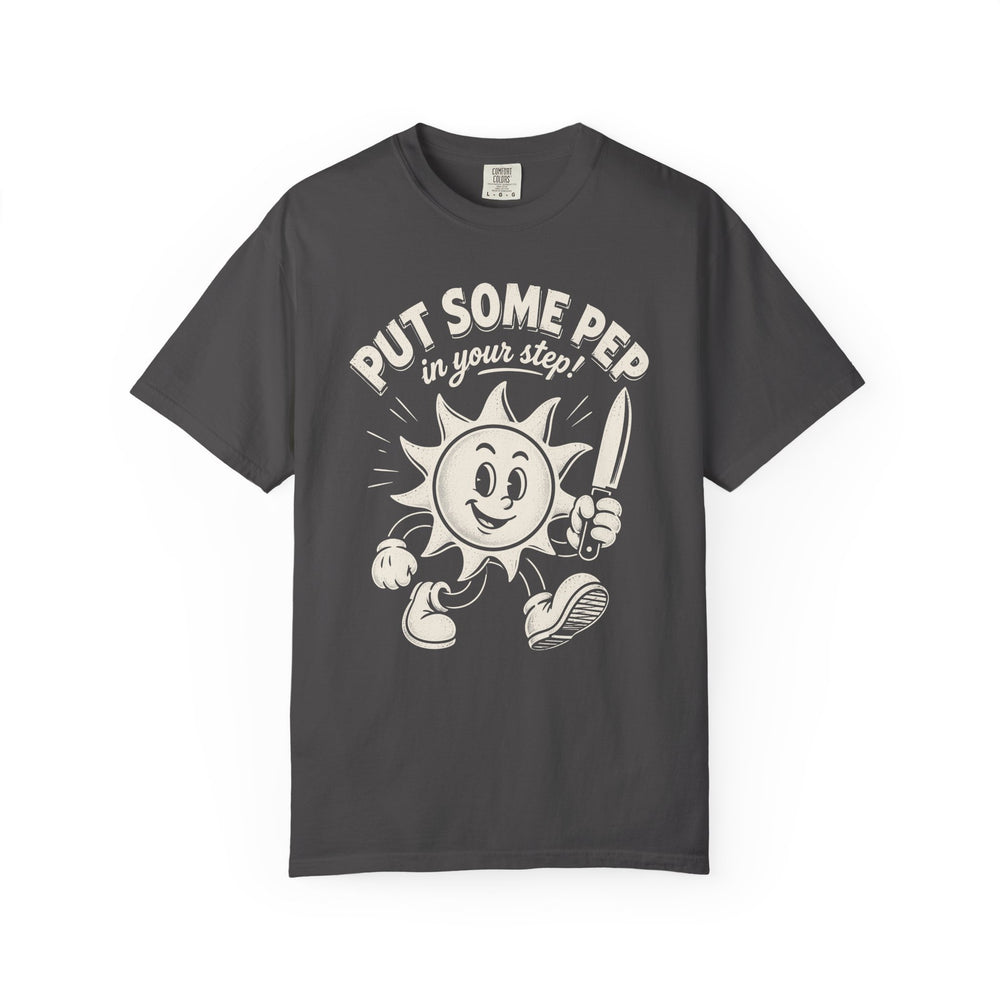 Put Some Pep In Your Step Retro Sun Mens WUNDERLAND Halloween Booteek Short Sleeve Tee