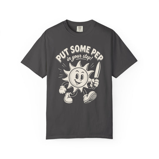 Put Some Pep In Your Step Retro Sun Mens WUNDERLAND Halloween Booteek Short Sleeve Tee