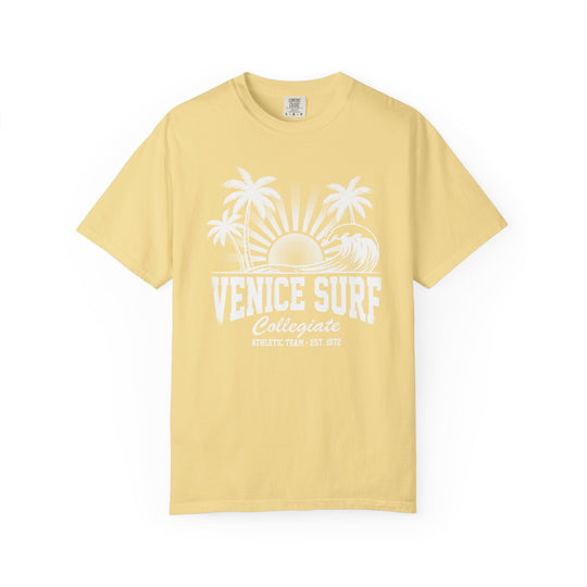 Venice Surf Sunset Beach Womens L'Atomique Relaxed Fit Comfort Colors Graphic Tee