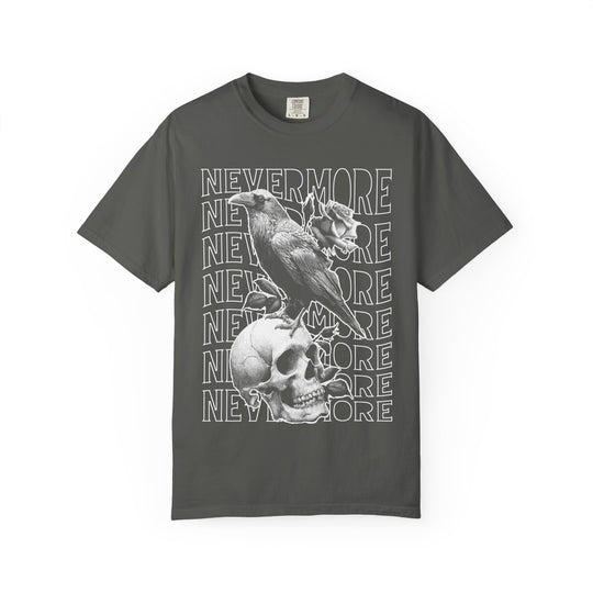 Nevermore Raven Skull Mens WUNDERLAND Backyard Dept Halloween Booteek Short Sleeve Tee