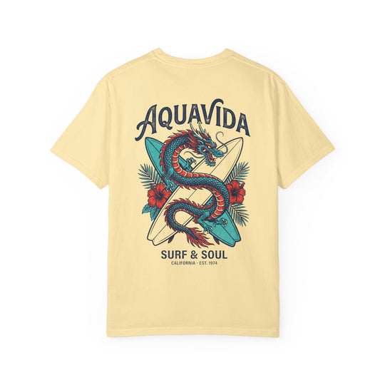 Aqua Tropical Dragon Mens AQUA VIDA Short Sleeve Tee