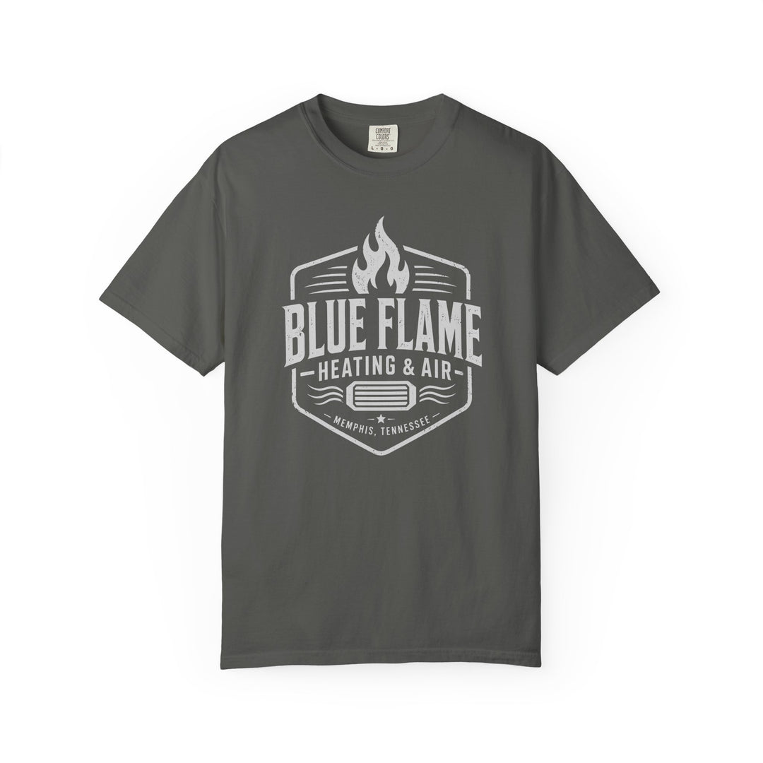 Blue Flame Heating &amp; Air Mens WUNDERLAND Heritage Short Sleeve Tee