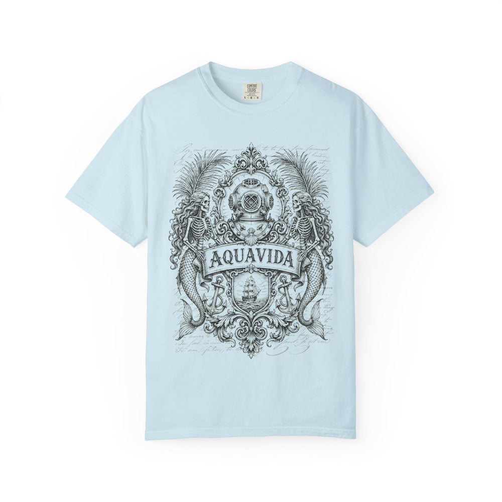 Diving To The Deep Mens AQUA VIDA Short Sleeve Tee