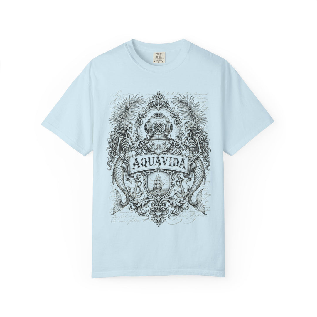 Diving To The Deep Mens AQUA VIDA Short Sleeve Tee