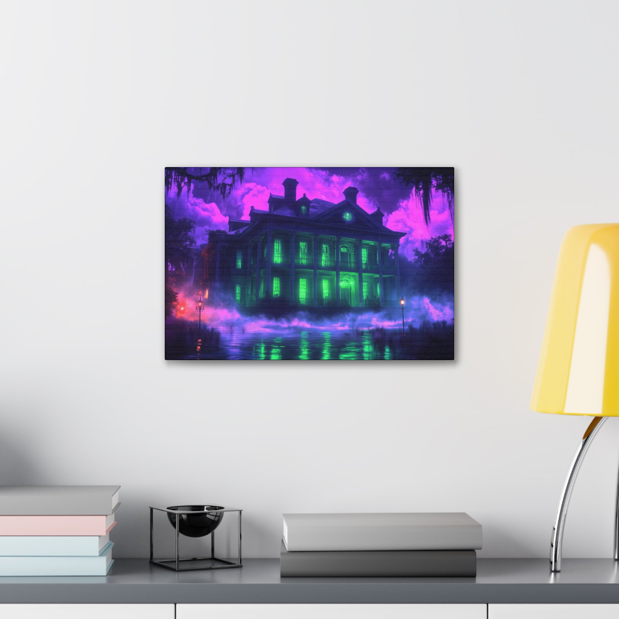 The Haunted Mansion Of The Bayou Canvas Print