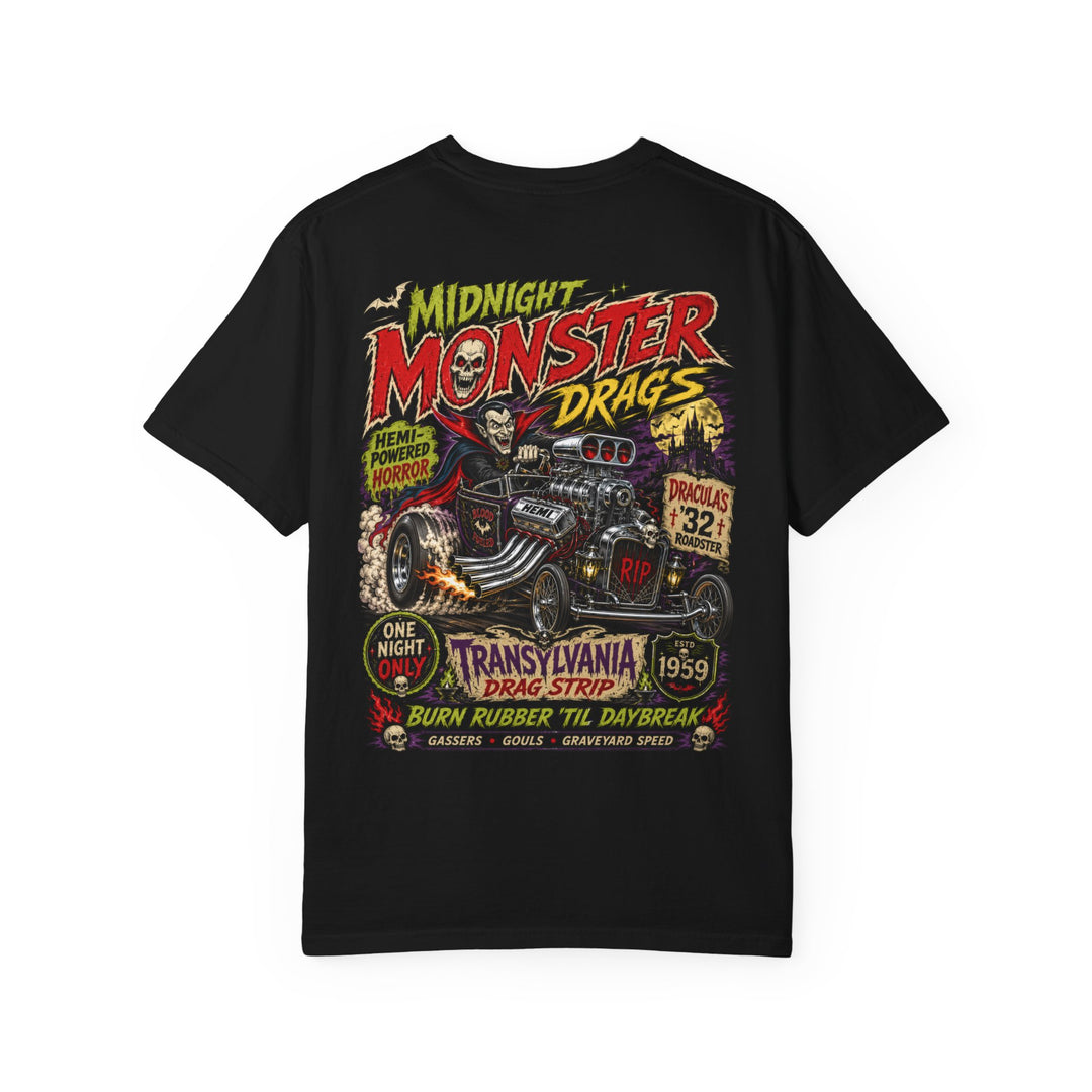 Monster Dracula Hot Rod Mens WUNDERLAND Halloween Booteek Short Sleeve Tee