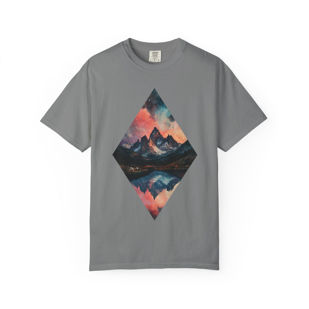 Diamond Mountain Landscape Mens WUNDERLAND Vibes Short Sleeve Tee