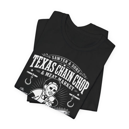 Texas Chain Chop Meat Market Chainsaw Butcher Men&