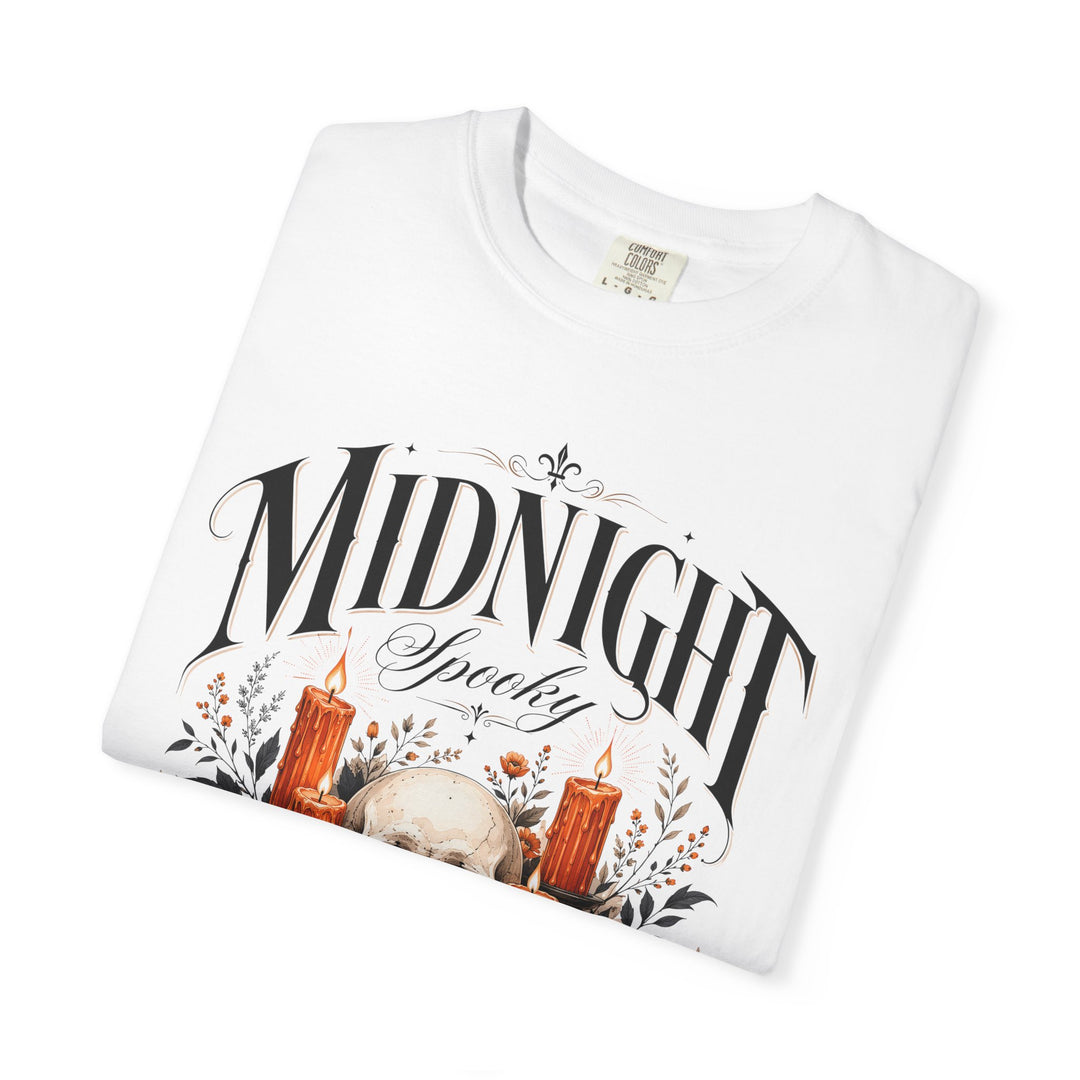 Midnight Spooky Social Club Womens WUNDERLAND Halloween Booteek Short Sleeve Tee