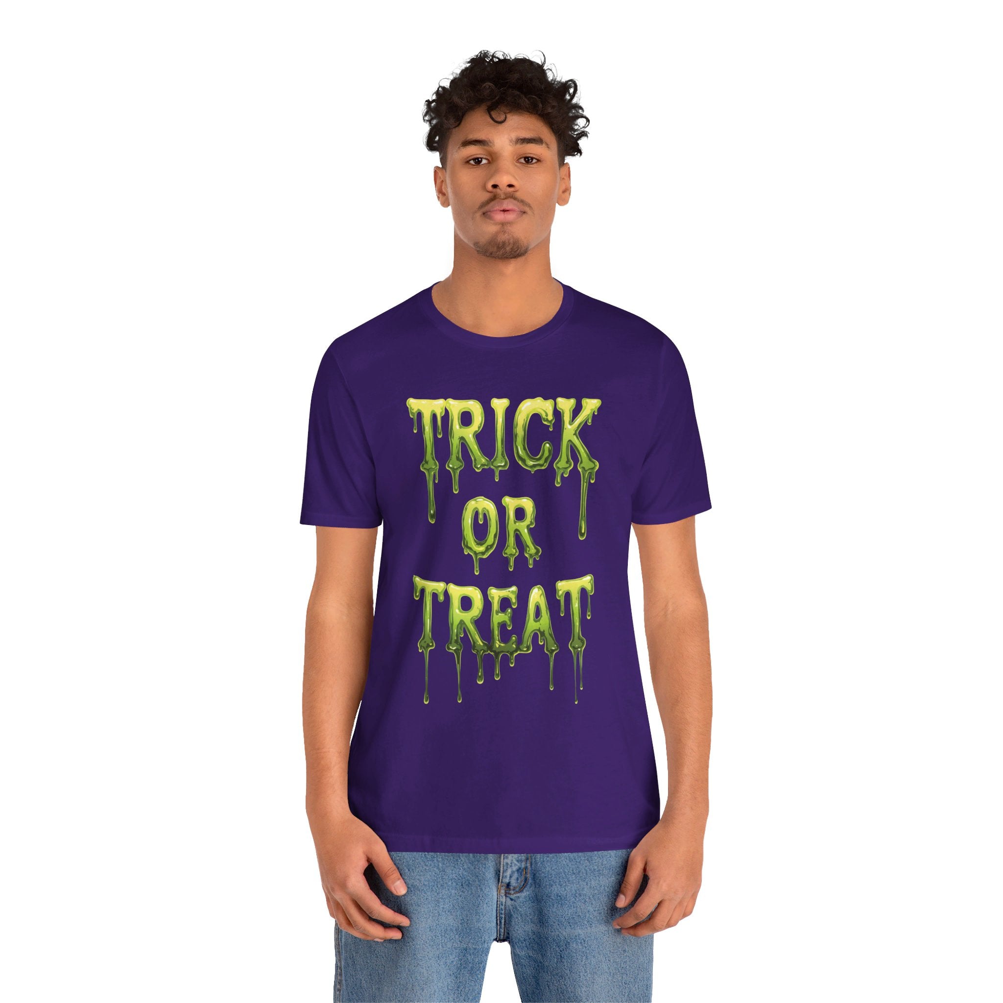 Trick Or Treat Dripping Mens Halloween Booteek Jersey Short Sleeve Tee