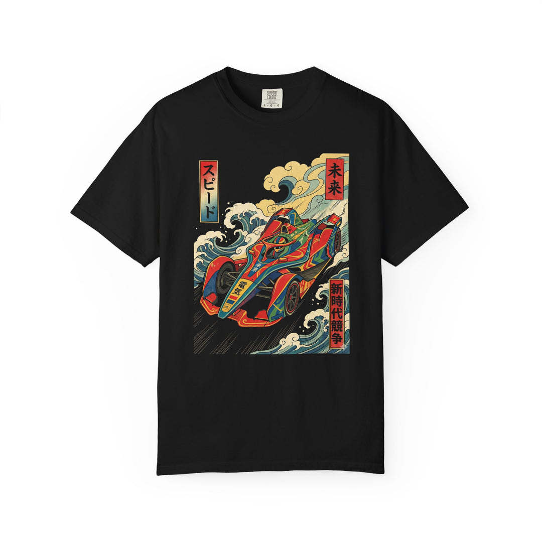 Speed Racer Japanese Woodprint Mens WUNDERLAND Short Sleeve Tee
