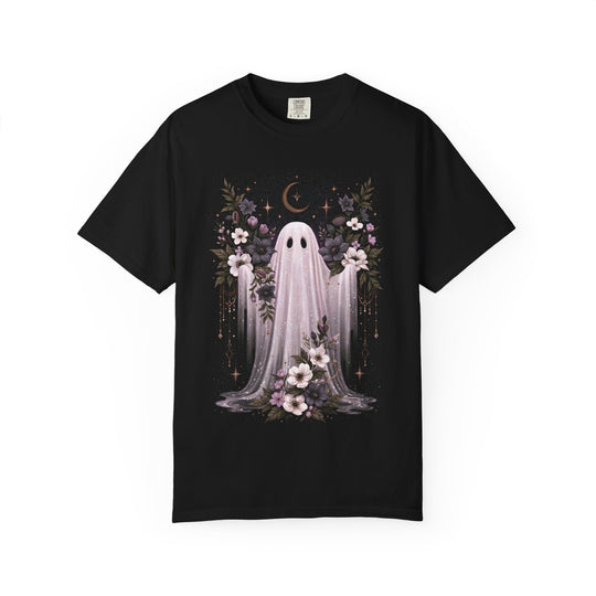 Cute Floral Ghost Crescent Moon Women&