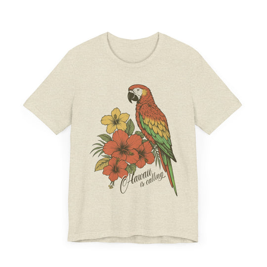 HAWAII IS CALLING Vintage Womens L'Atomique Graphic Tee