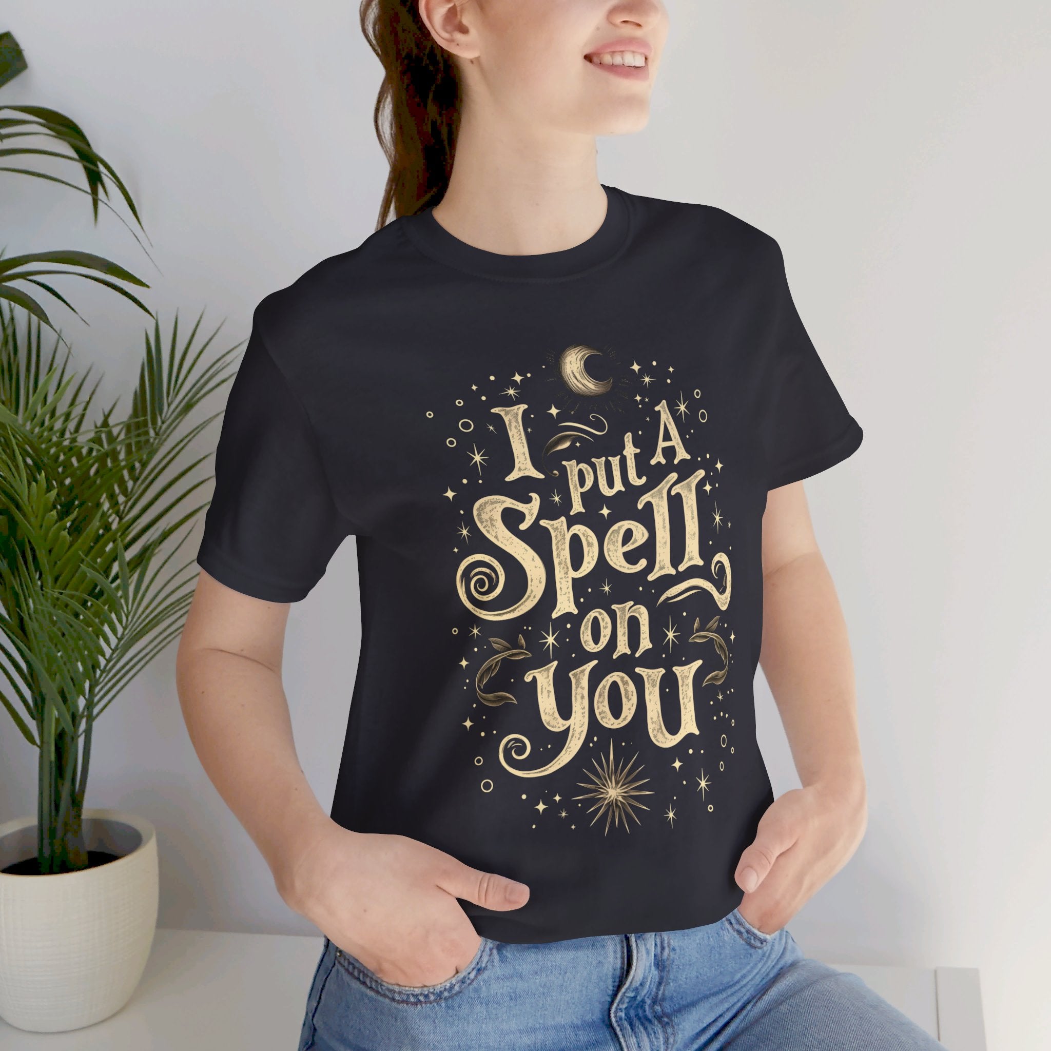 I Put A Spell On You Womens Halloween Booteek Jersey Short Sleeve Tee