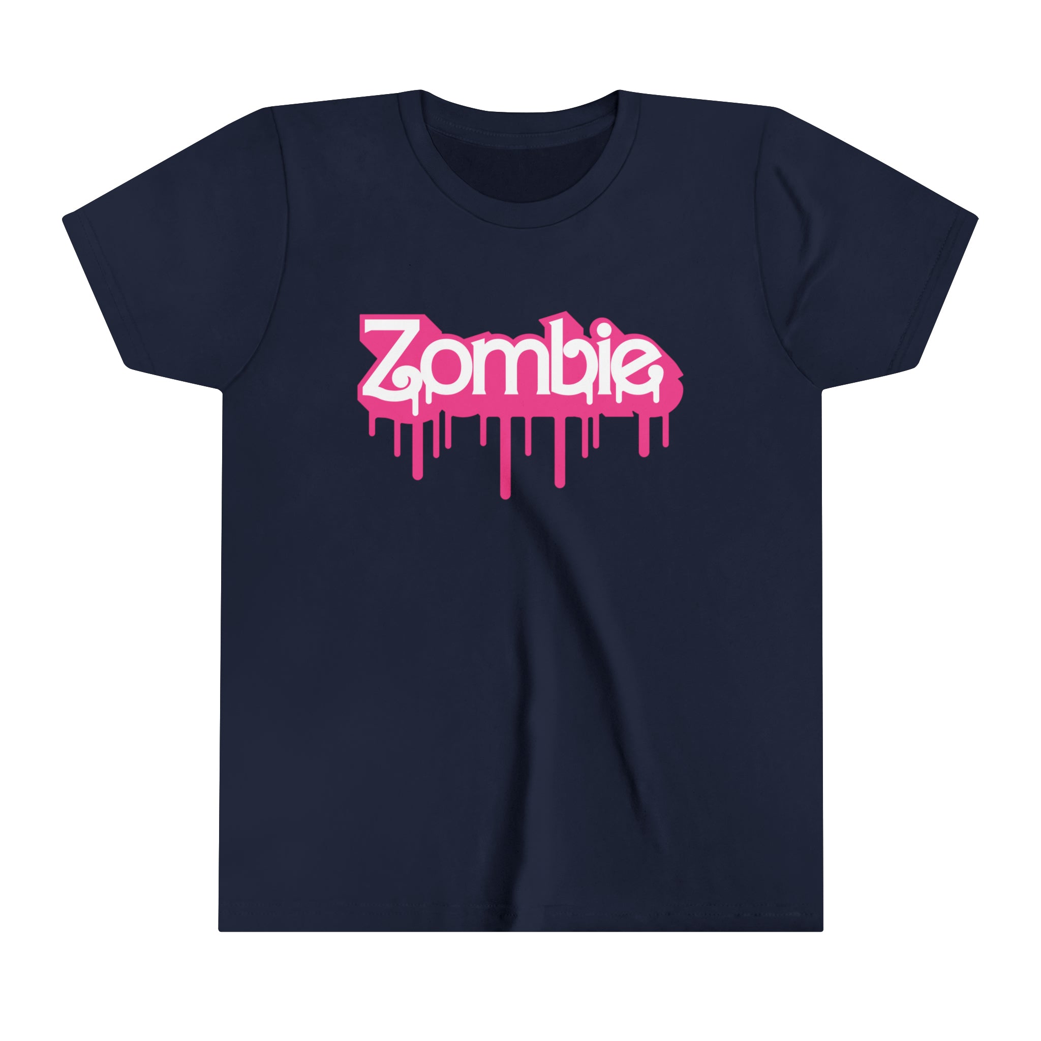 ZOMBIE LOGO Girls Halloween Short Sleeve Tee