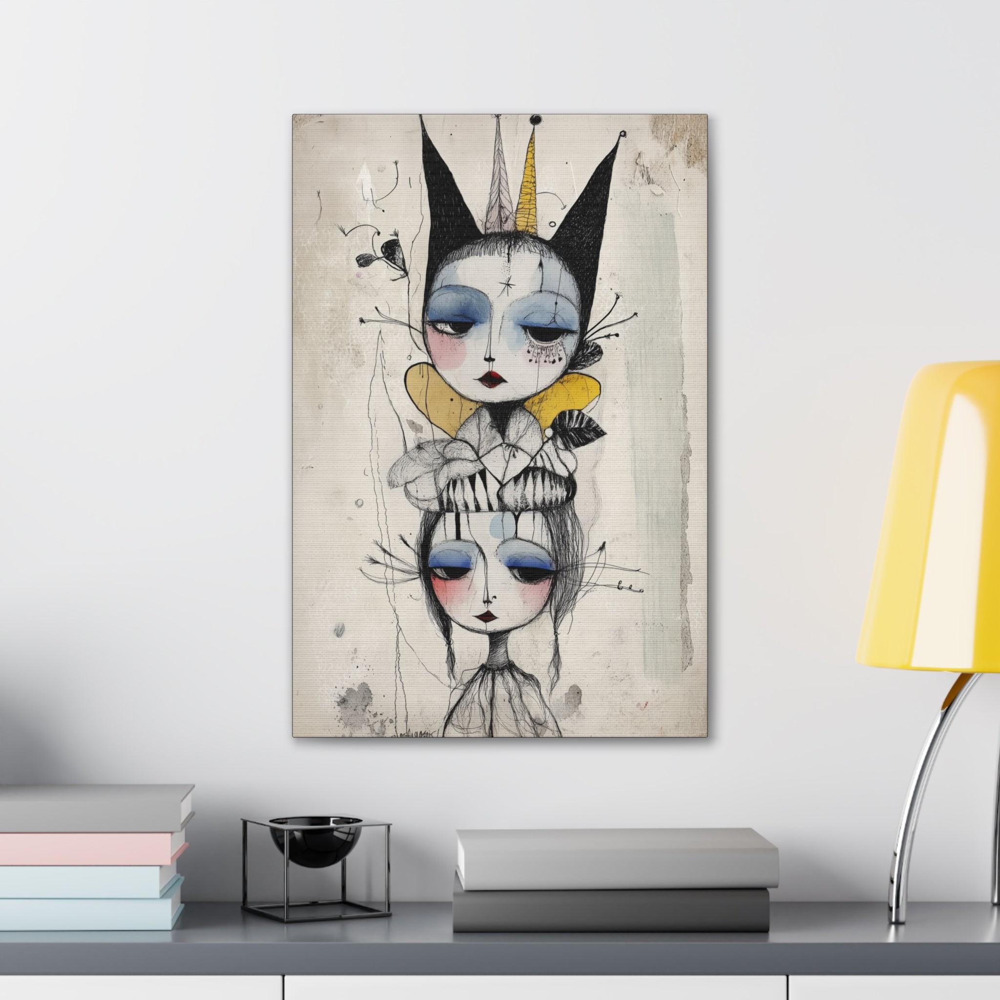 Queen In The Jester’s Court Canvas Print