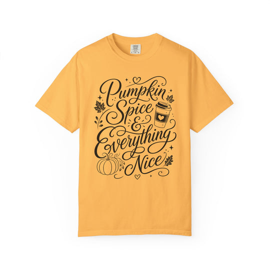 Pumpkin Spice &amp; Everything Nice Womens WUNDERLAND Halloween Booteek Short Sleeve Tee