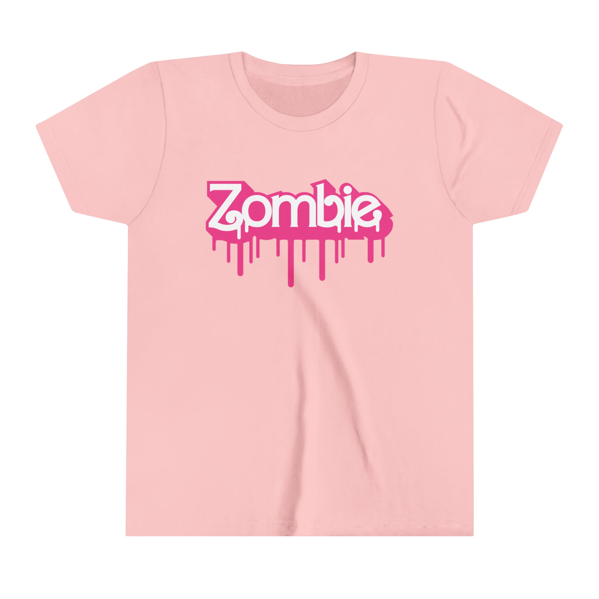 ZOMBIE LOGO Girls Halloween Short Sleeve Tee