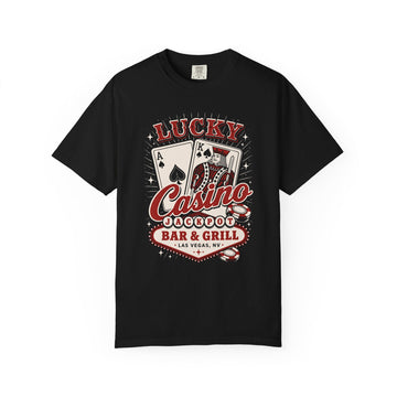 'Lucky Casino Bar & Grill' Mens WUNDERLAND Heritage Short Sleeve Tee