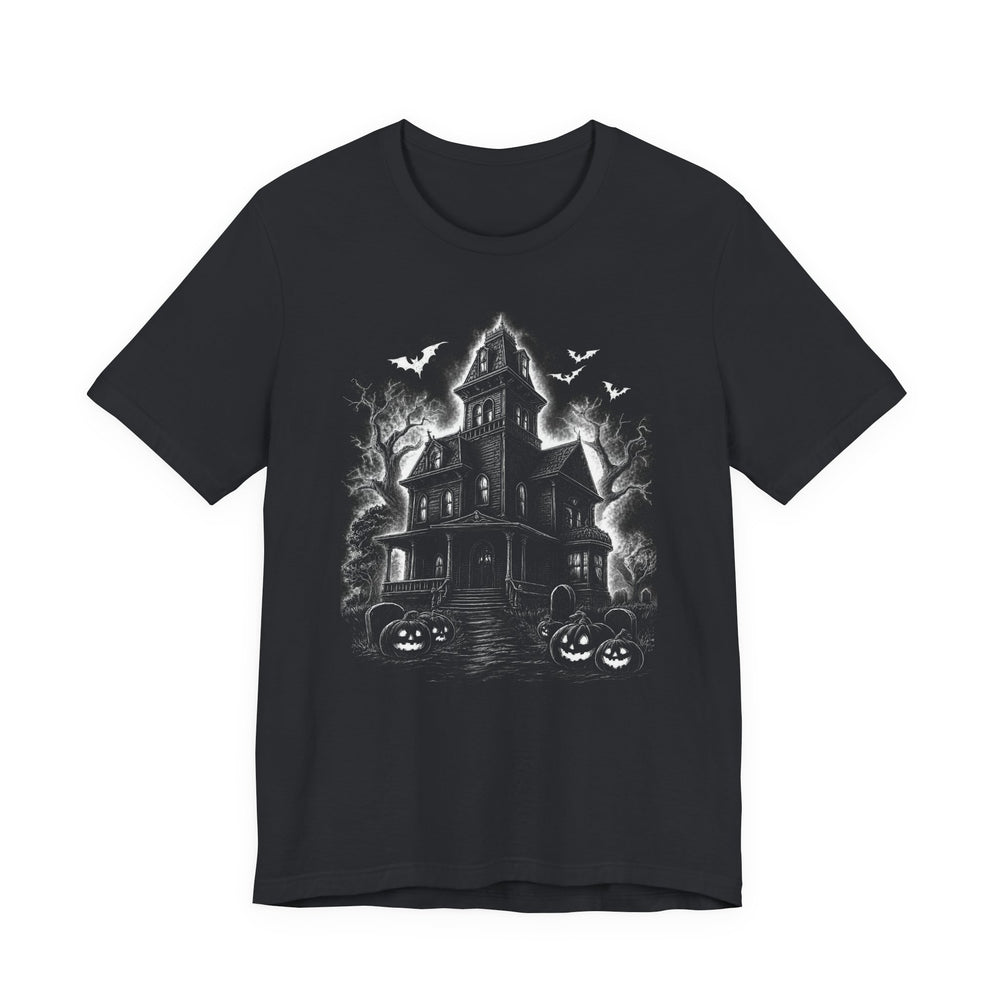 Haunted House Spooky Men's Halloween Classic Fit Tee
