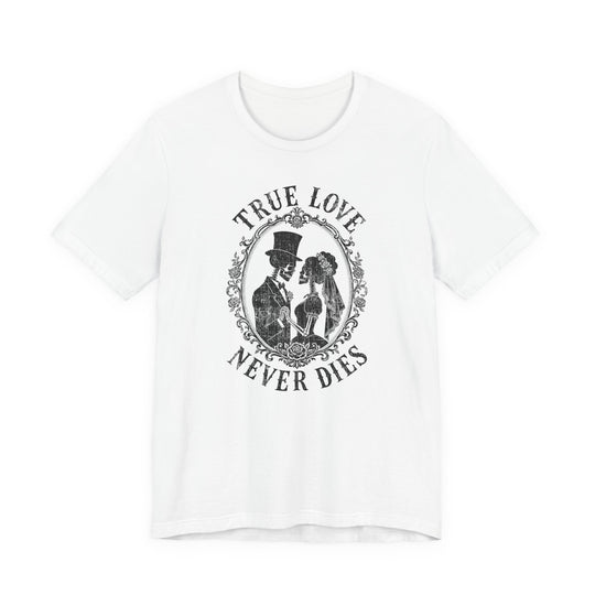 True Love Never Dies Skeleton Silhouettes Women&