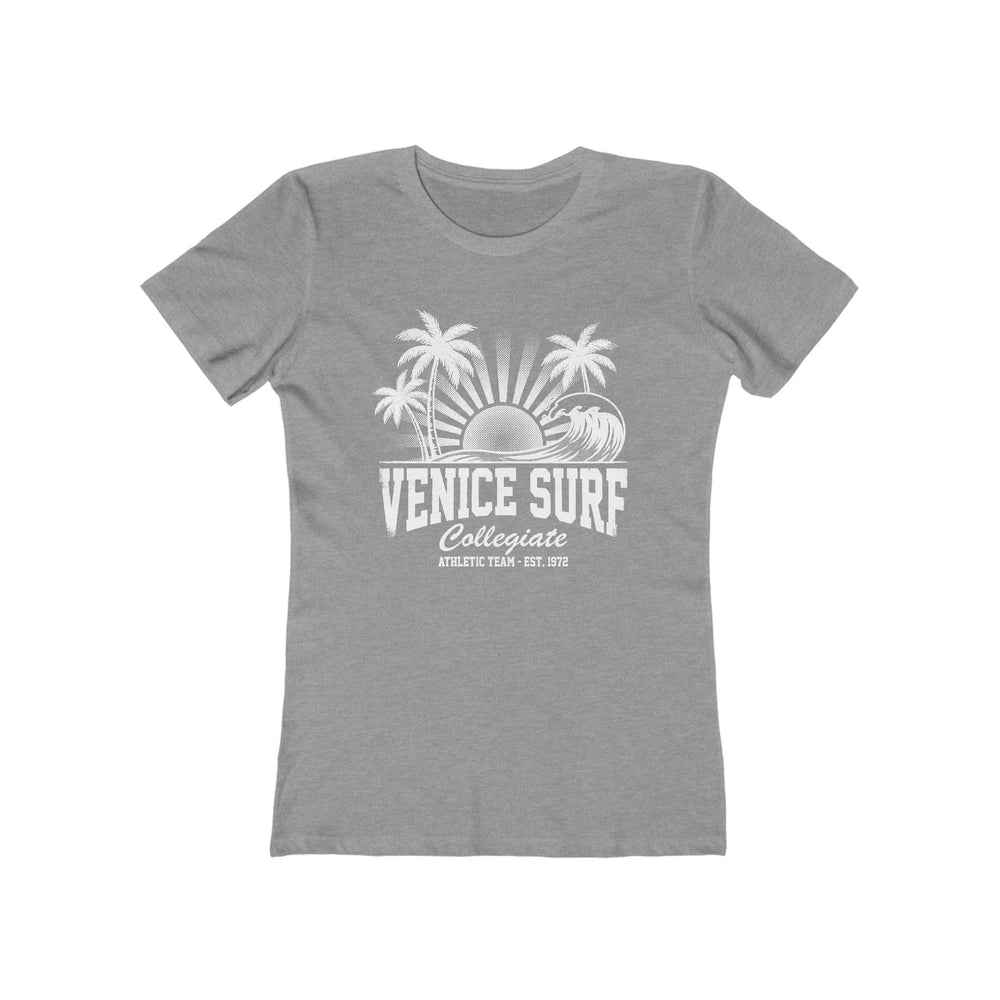 Venice Surf Sunset Beach Womens L'Atomique Graphic Boyfriend Short Sleeve tee