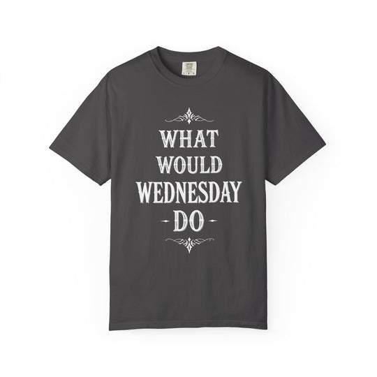 What Would Wednesday Do Womens WUNDERLAND Backyard Dept Halloween Booteek Short Sleeve Tee