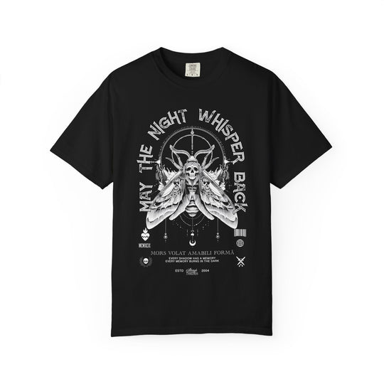 Night Whisper Moth Skull Occult Mens WUNDERLAND Halloween Booteek Short Sleeve Tee