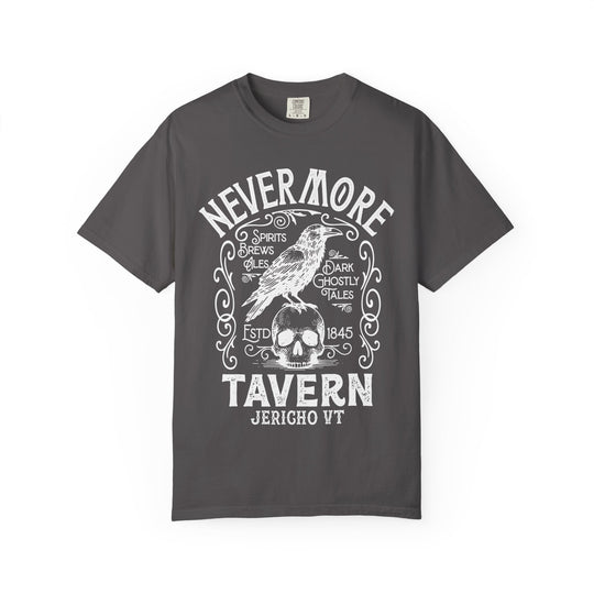 Nevermore Tavern Mens WUNDERLAND Backyard Dept Halloween Booteek Short Sleeve Tee