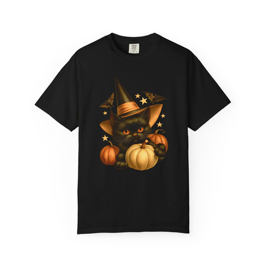 Witch Kitty Pumpkin Womens WUNDERLAND Halloween Booteek Short Sleeve Tee