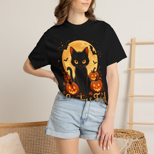 Spooky &amp; Feral Womens WUNDERLAND Halloween Booteek Short Sleeve Tee