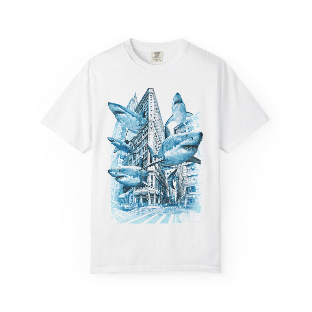 Swimming With Sharks City Mens AQUAVIDA Short Sleeve Tee