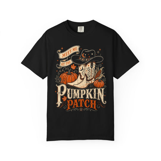 Meet Me At The Pumpkin Patch Womens WUNDERLAND Halloween Booteek Short Sleeve Tee