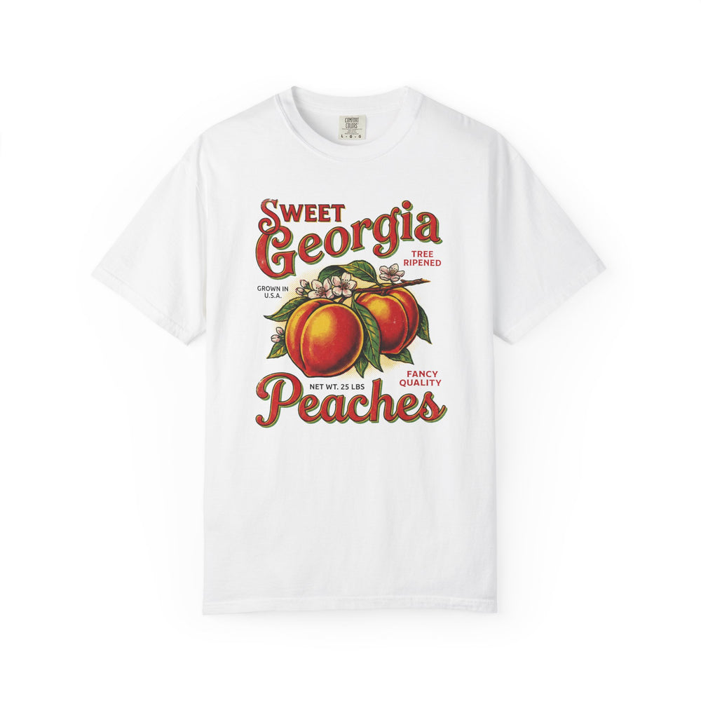 Sweet Georgia Peaches Womens L'Atomique Relaxed Fit Comfort Colors Graphic Tee