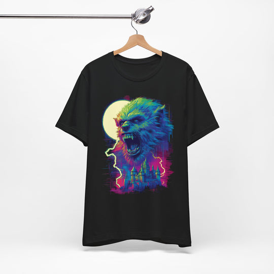 Wolfman Darkwave Mens WUNDERLAND Backyard Dept Halloween Booteek Soft Cotton Jersey Short Sleeve Tee