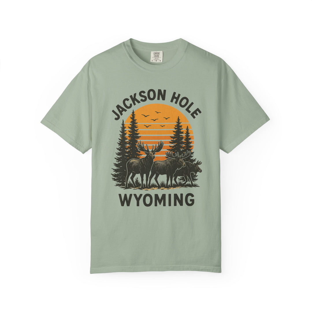 JACKSON HOLE WYOMING DEERS Mens WUNDERLAND Heritage Short Sleeve Tee