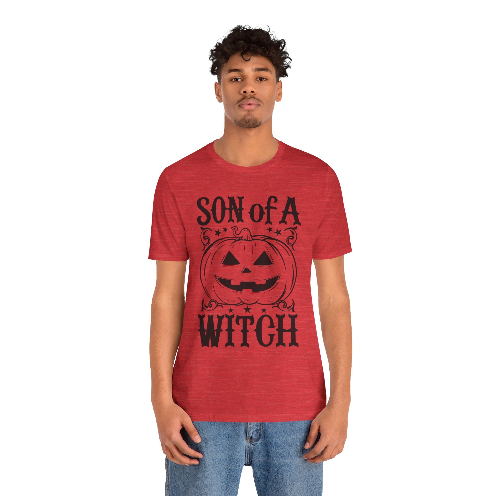 Son Of A Witch Dark Mens Halloween Booteek Jersey Short Sleeve Tee